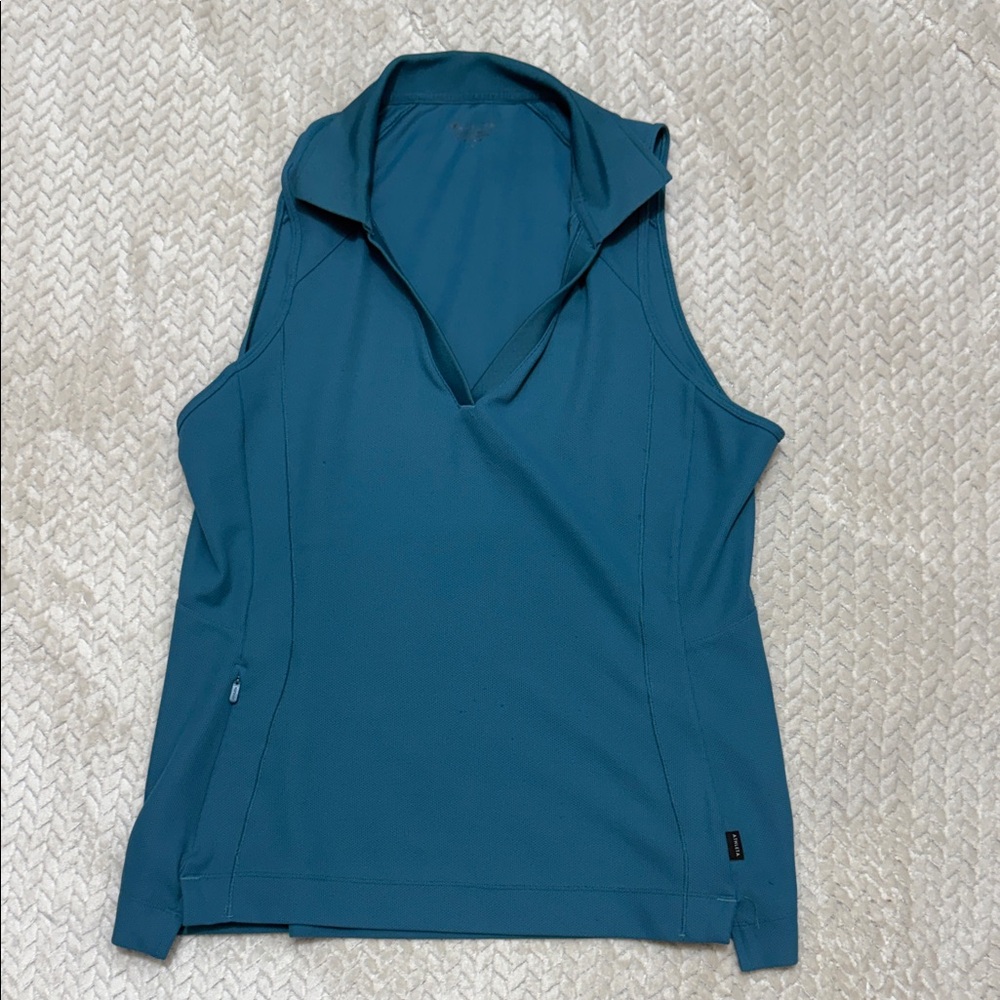 Athleta Teal Sleeveless Tank Top